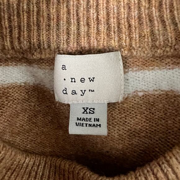 A New Day Oversized Chunky Striped Sweater Size XS - Picture 2 of 10